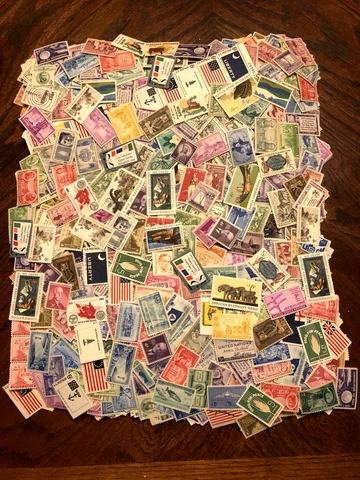 LOT OF 50 UNIQUE UNITED STATES COMMEMORATIVE STAMPS, MINT NH - NO DUPLICATES! Cover
