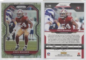 2020 Panini Prizm Camo Prizm /25 Fred Warner #286