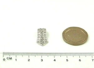18ct 750 White Gold Fancy Filigree Diamond Set Slider Pendant - Picture 1 of 5