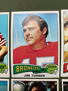 1975 Topps Football #158 Jim Turner Denver Broncos - Picture 1 of 2