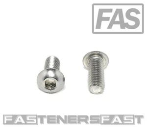 (50) 1/4-20X5/8 Knopfkopf Steckschlüsselkappe Schraube Edelstahl Inbus (50 STCK.) - Bild 1 von 4