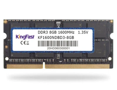 KingFast 8GB (1x8GB) DDR3L 1600MHz PC3L-12800 SODIMM Laptop Memory RAM - Image 1 of 2