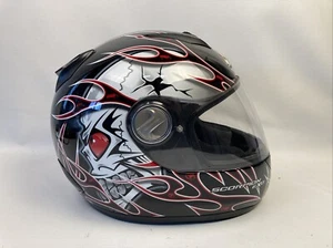 Scorpion EXO 700 “Crack Head” Helmet Size Large DOT Snell Approved EUC - Picture 1 of 19