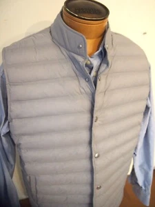 Gilet trapuntato leggero Peter Millar Crown artigianale Regent nuovo con etichette XL $285 grigio gale - Foto 1 di 11
