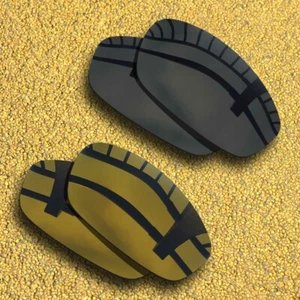 2 paia di lenti polarizzate di ricambio per frullatore Oakley - rame solido nero e marrone - Foto 1 di 7