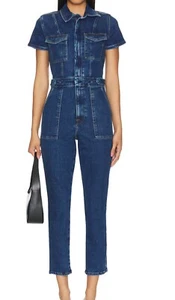 Good American Fit For Success Denim Jumpsuit Women’s Size XS  - Bild 1 von 16