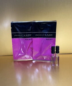 2pcs LOT) Prada Candy Night Eau De Parfum 0.05oz- 1.5ml  Spray Simple vial (C95 - Picture 1 of 1