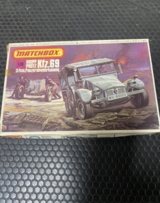 Matchbox 1/76 Krupp Protz Kfz.69 3.7cm Panzerabwehrkanone WWII Model Kit PK-88 - Image 1 of 4