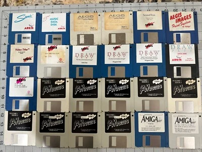Amiga Aegis Sonix, SOUNDTRAX, Images, Video Tiler, Draw Disk Lot + (untested) - Image 1 of 4