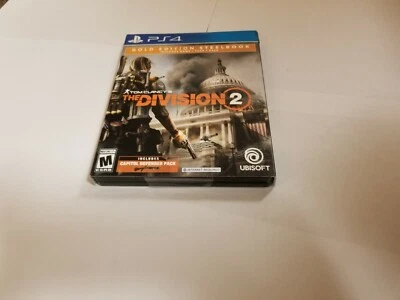 Tom Clancy's The Division 2 Gold Edition Steelbook PS4 PlayStation 4 new - Image 1 of 2