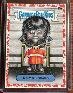 2021 Garbage Pail Kids Goes On Vacation GPK Topps Blood Red Royal Guard 75a /75