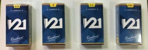 Vandoren Reeds V21 Bb Clarinet box of 10 STRENGTHS 2.5, 3, 3.5, 3.5+ - Picture 1 of 3