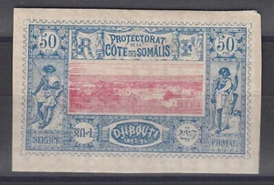 COTE DES SOMALIS NON DENTELE N° 15 NEUF * GOMME TRACE DE CHARNIERE - TB MARGES - Imagen 1 de 2