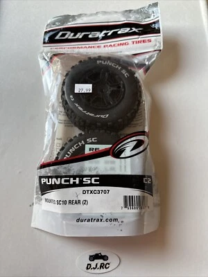 Neumáticos montados Duratrax DTXC3707 Punch SC SC10 pin trasero (2)  Foto 1 de 3