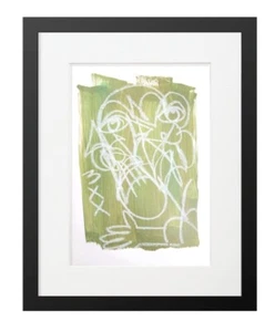 Corbellic Abstract 12x9 American TIme Cubism Portrait Urban Paper Art Original - Picture 1 of 9