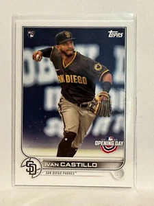 #165 Ivan Castillo Rookie San Diego Padres 2022 Topps Opening Day Baseball Card - Picture 1 of 2