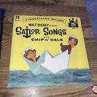 A Disneyland Record- Walt disney Presents Sailor songs with Chip N Dale 78 RPM