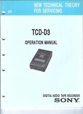 Sony Original Service Manual für hier: Operation Manual englisch für TCD- D 3