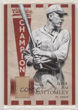 2014 Panini Classics Champion Materials Bats /99 Jim Bottomley #13 HOF
