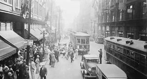 2C789 VINTAGE 2NDGEN NEG/RP 1929 TORONTO TRANSPORTATION COMMISSION QUEEN JAMESST - Picture 1 of 1