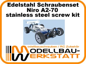 XXL Edelstahl Schrauben-Set für LRP S10 Blast BX TX TC SC MT stainless screw kit - Imagen 1 de 1