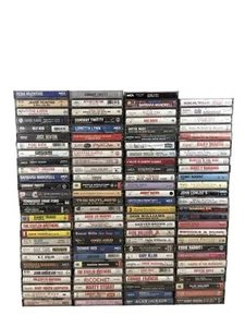 Huge Lot of 108 Vintage Country Cassette Tapes 70's/80's/90's - Various Artists - Picture 1 of 5