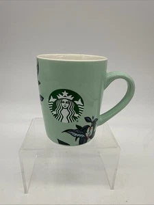 Starbucks Mug 2021 10oz Green Coffee Cup With Leaf Design - Picture 1 of 7