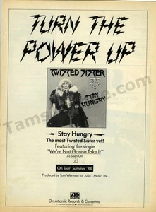 1984 Twisted Sister Stay Hungry Album Promo Old PRINT AD Fan Xmas Gift! (4660) - Picture 1 of 1