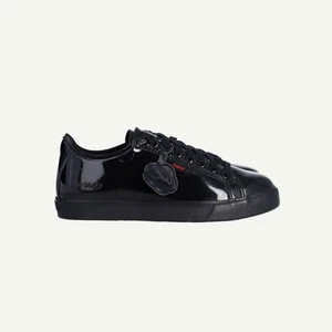 Kickers Mädchen Schwarz Leder Flache Schnürschuhe EU 36 UK 3,5 - Bild 1 von 15
