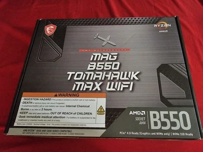 MSI MAG B550 TOMAHAWK MAX WIFI AM4 AMD Motherboard - Image 1 of 3