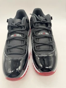 Nike Air Jordan 11 Retro Low taglia 11,5 nere Varsity rosse bianche FV5104 006 nuove con etichette - Foto 1 di 6