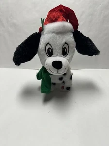 GEMMY ANIMATED CHRISTMAS DALMATION PUPPY DOG BARKS DANCES TO JUNGLE BELLS- WORKS - Picture 1 of 7