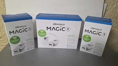 devolo Magic 1 WiFi Powerline 1200 Mbps Mesh WLAN Verstärker LAN-Port 3x Adapter - Bild 1 von 4