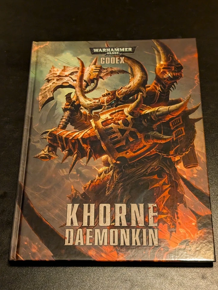 Warhammer 40k Codex Khorne Daemonkin Hardback Book Games Workshop - Image 1 of 4