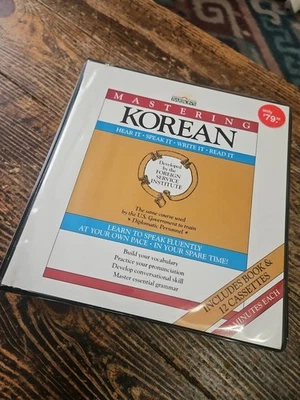 Barron's Mastering Korean 12-Cassette Course with Book! - Image 1 of 4