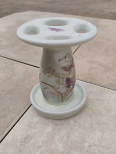 Shibata Vintage Japan Floral Toothbrush Holder - Picture 1 of 6
