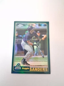 2001 Topps Chrome Update Baseball Reggie Sanders Retrofractor T28 - Picture 1 of 3
