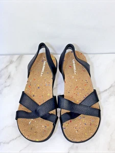 Merrell Womens Sandals Size 8 Napa Valley Sling Dark Malbec Shoes Cross Strappy - Picture 1 of 9