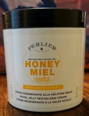 Perlier 500ml Honey Miel Lemon Revitalizing Body Cream 16.9 oz NEW SEALED - Image 1 of 3