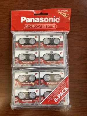 Panasonic Micro cassette 8-pack, MC60, (new) - Image 1 of 2