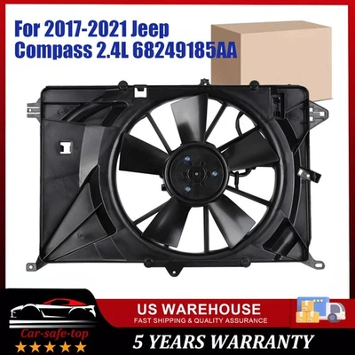 Radiator Cooling Fan Assembly for Jeep Compass 2017 2018 2019 2020 2021 2022 .. - Image 1 of 4