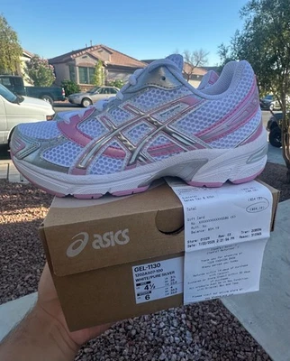 ASICS Gel-1130 blanco plata rosa mujer todas las tallas disponibles viene con recibo 🧾 Foto 1 de 4