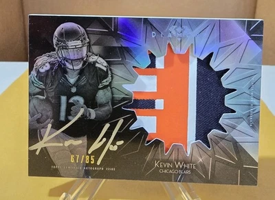 2015 Topps Diamond KEVIN WHITE *ROOKIE PATCH AUTO* /85 Bears SICK PATCH! - Image 1 of 2