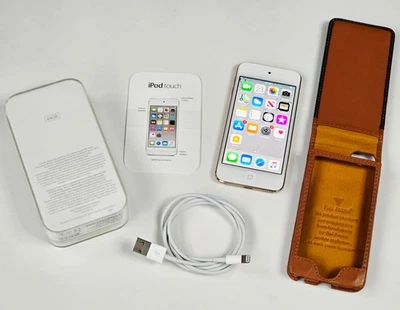 Apple iPod touch 6th Generation Gold (64GB) with Piel Frama Leather Case Bundle - Image 1 of 4