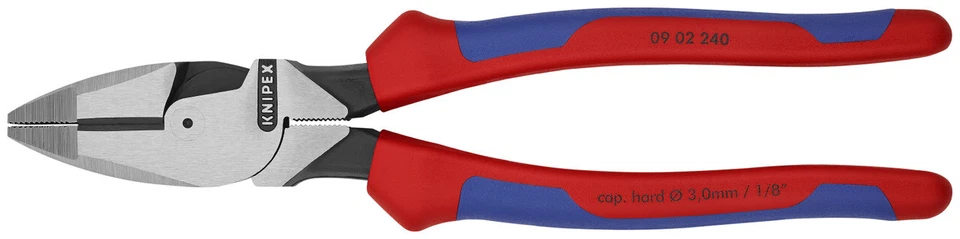 Knipex 09 02 0240, High Leverage Lineman's Pliers New England Head, 9 1/2", Bulk - Image 1 of 1