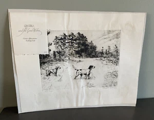 Percival Rosseau Radierung Druck Bill's Covey Pointer Sport Hunde braun & Bigelow - Bild 1 von 9