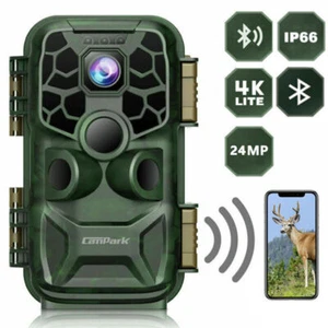 Trail Camera 4K Farm Security Hunting Game Cam Wildlife Night Vision Bluetooth - Picture 1 of 7