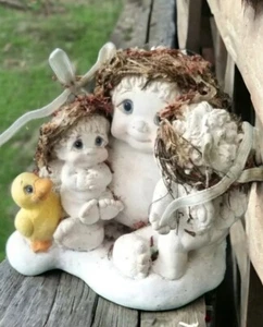 A Kiss For Momma Cherub Angel 2 Babys & Duckling 1995 Figur DREAMSICLES - Bild 1 von 8