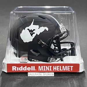 West Virginia Mountaineers Coal Rush Speed Mini Helmet Riddell NCAA Brand New! - Picture 1 of 12