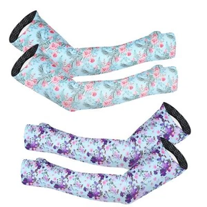 2 Pairs Farmers Gardening Arm Sleeves with Thumb Hole Sun Protection for Farming - Picture 1 of 8